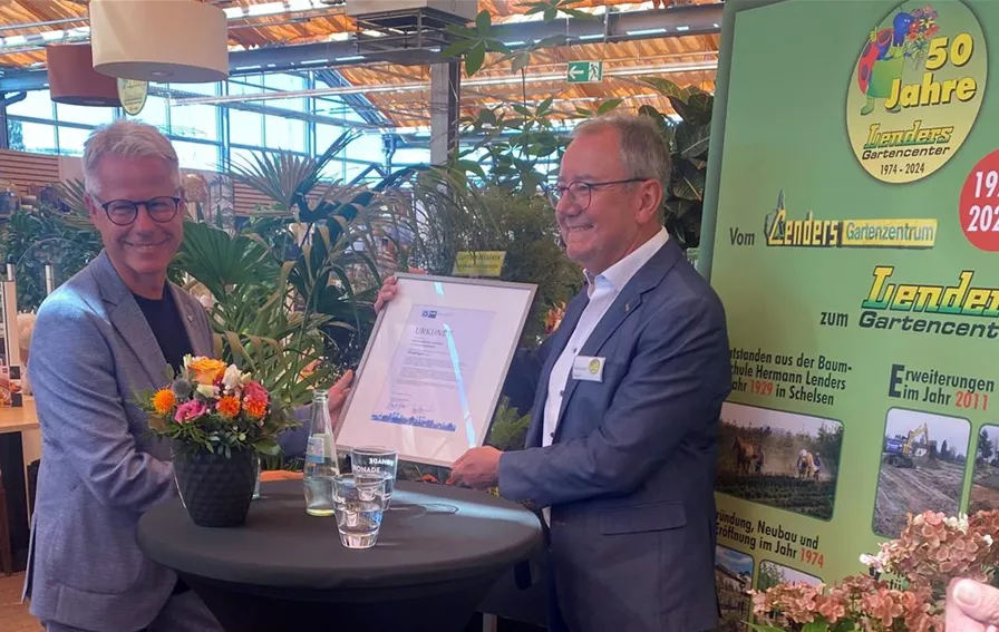 Urkunde Jubiläum Lenders 50 Jahre