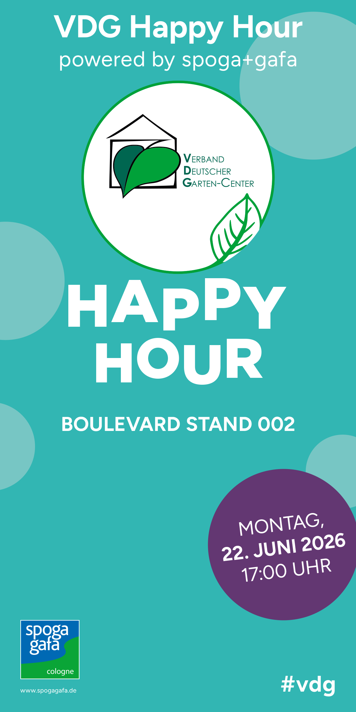 VDG spoga+gafa Happy hour