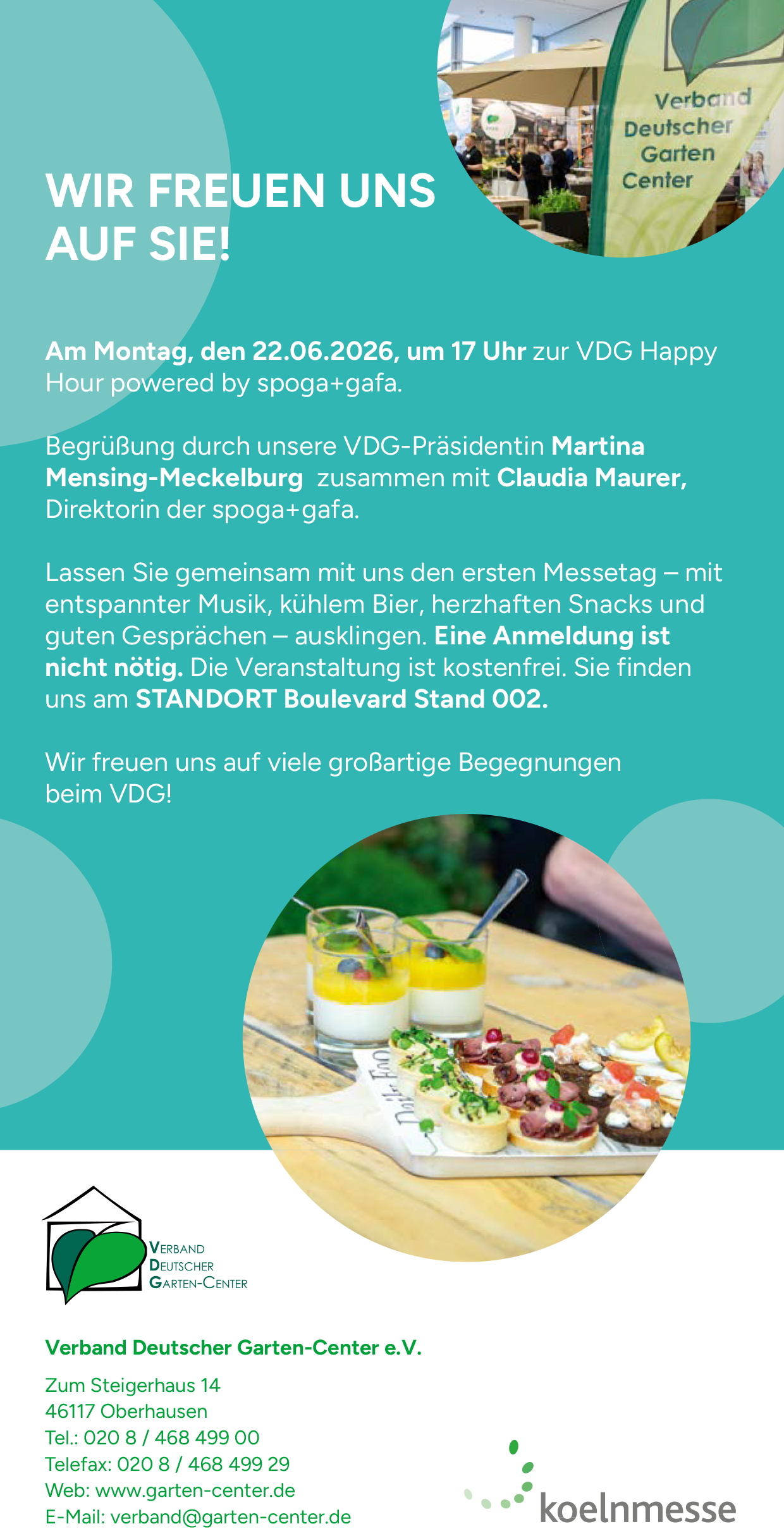 VDG spoga+gafa Happy hour