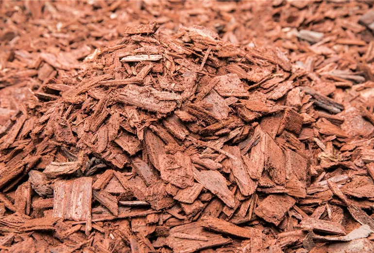 Farbiges Rindenmulch